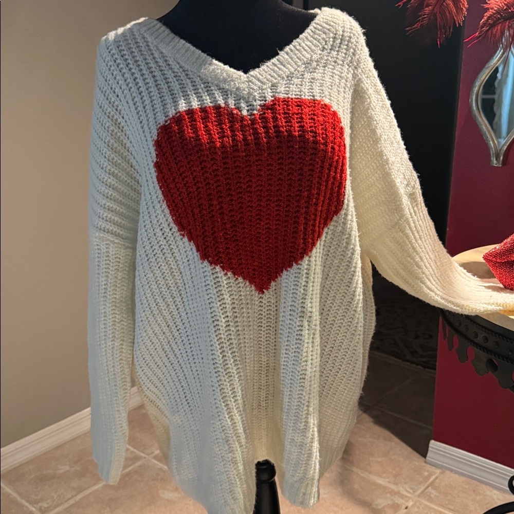 Torrid White Knit Sweater